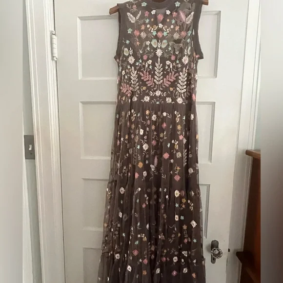 Sundance Fabled Dreams Floral Midi Dress in Gray - Picture 2 of 3